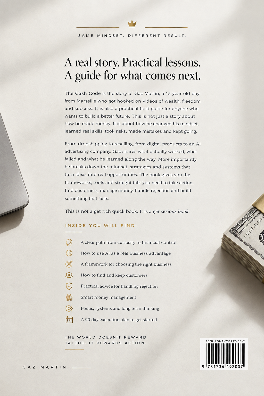 The Cash Code back cover by Gaz Martin